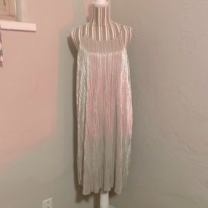 Silver NYE dress spaghetti strap